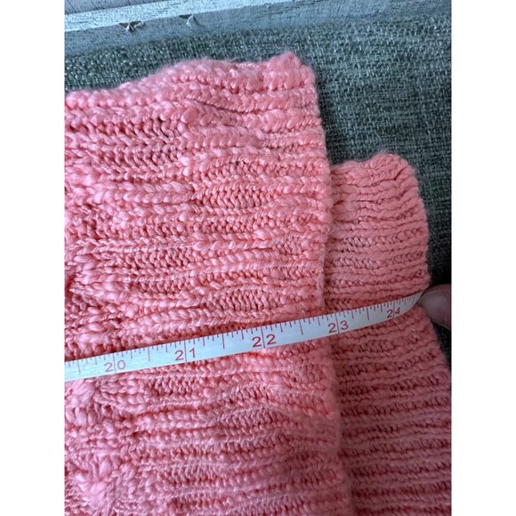 Aeropostale Coral Cable Knit Sweater Womens Acrylic Size Medium - Picture 7 of 7